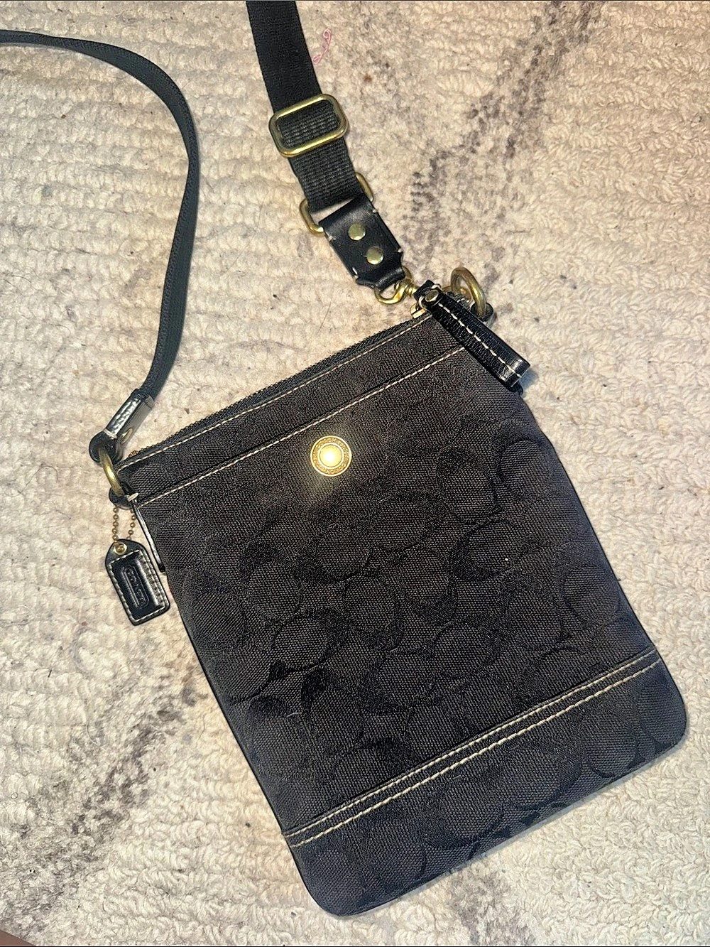 Coach Signature Crossbody Bag Black